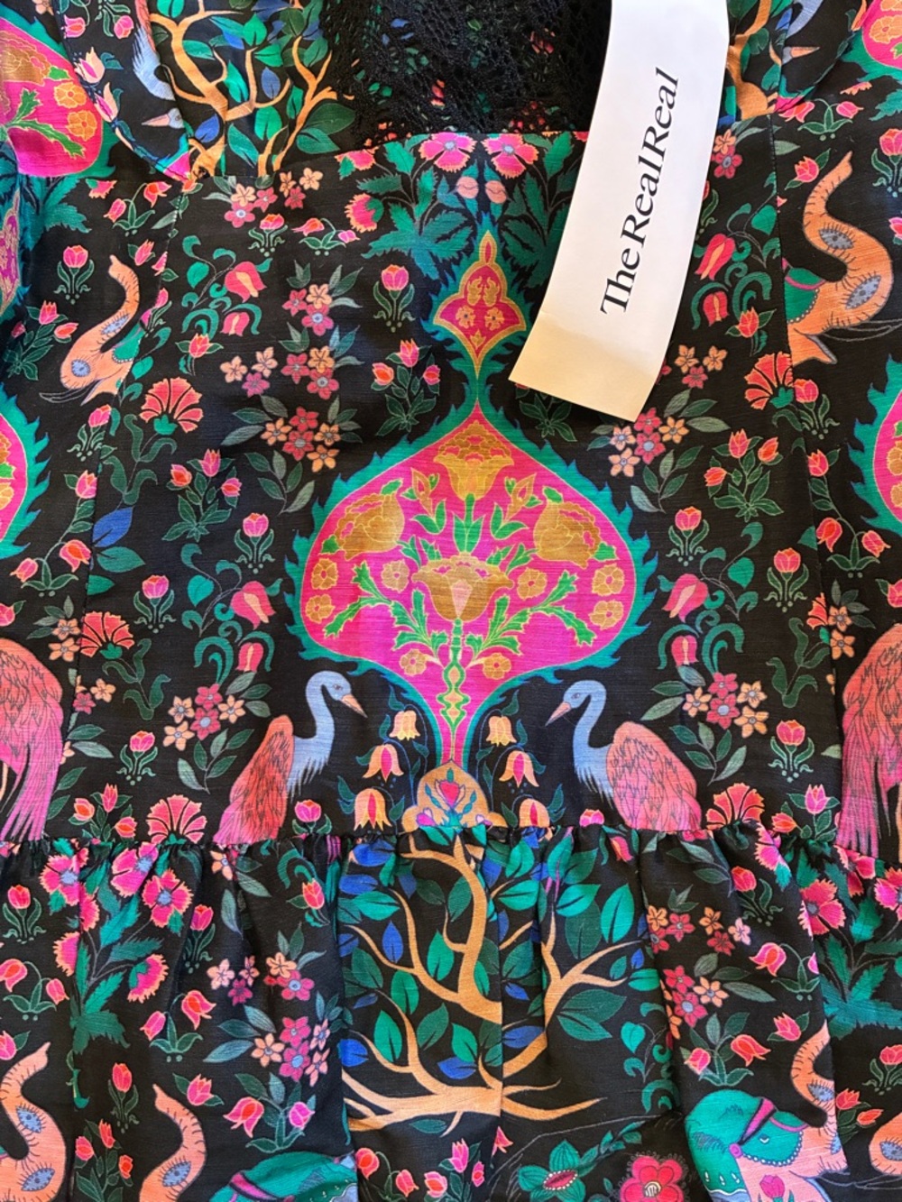 Sandro Paris Iveane Lace-Trim Floral Mini Dress - Picture 7 of 8